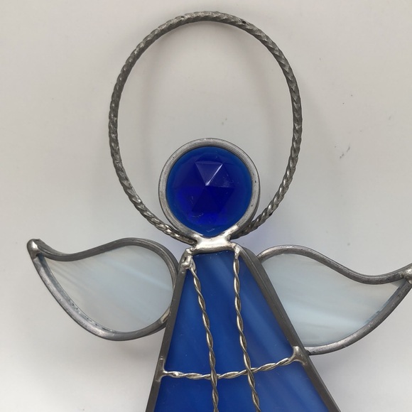 Stained Glass Sun Catcher Angel Window Decor Handcrafted - Picture 4 of 7
